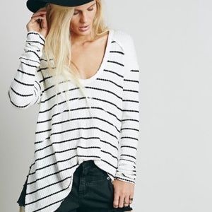 Free People Thermal Waffle Long Sleeve Tunic